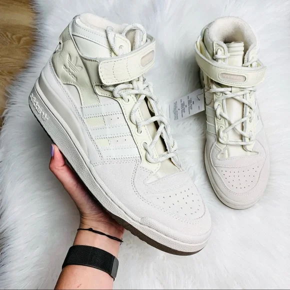 adidas x Beyonce Forum Mid Ivy Park Icy Park Cream White Beige Women's GW2857 - Picture 2 of 7